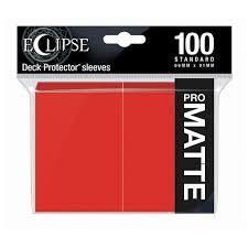 Ultra Pro - Pro Matte Eclipse: Deck Protector 100 Count Pack - Apple Red